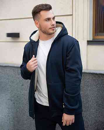 Спортивний костюм із хутром чоловічий Синій 52/54 Харків