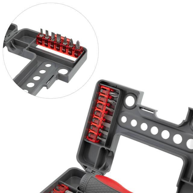 Реверсивна викрутка INTERTOOL 38 од, STORM - якісна викрутка з насадками для будь-яких завдань Львів - фото 4