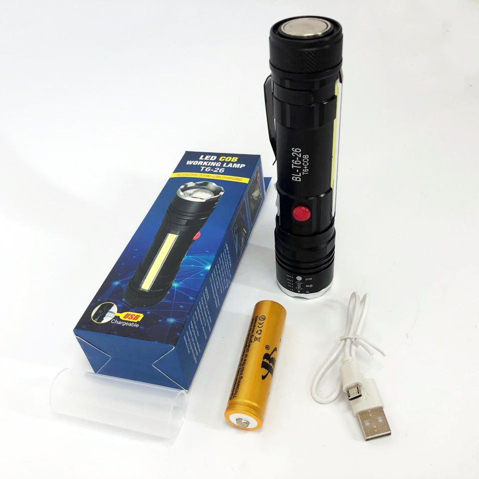 Мощный фонарь с возможностью зарядки Police T6-26+T6+COB, Компактный портативный фонарь TX-61 Львов - изображение 9