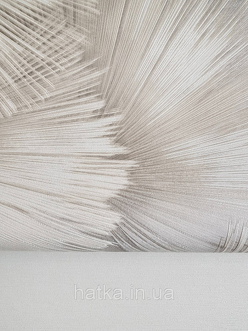 Обои виниловые на флизелиновой основе Rasch Incanto 1.06х10 абстракция фейерверк бежевые золото с серебром 3д Киев - изображение 4