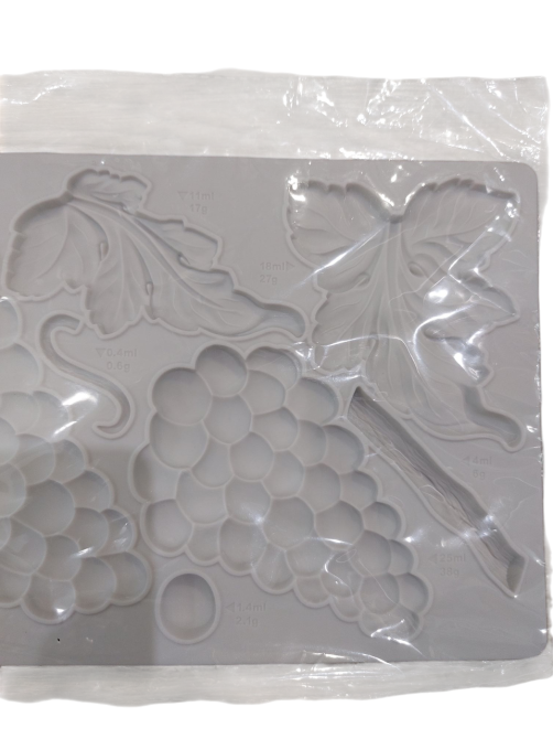 Молд кондитерский Виноград 25 на 15 см серый Киев - изображение 3