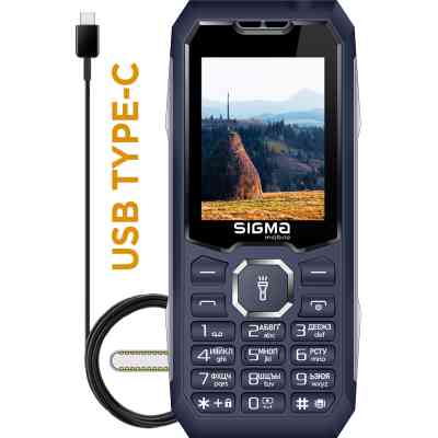 Мобільний телефон Sigma X-style 341 BRO Type-C Blue (4827798368428) Вінниця