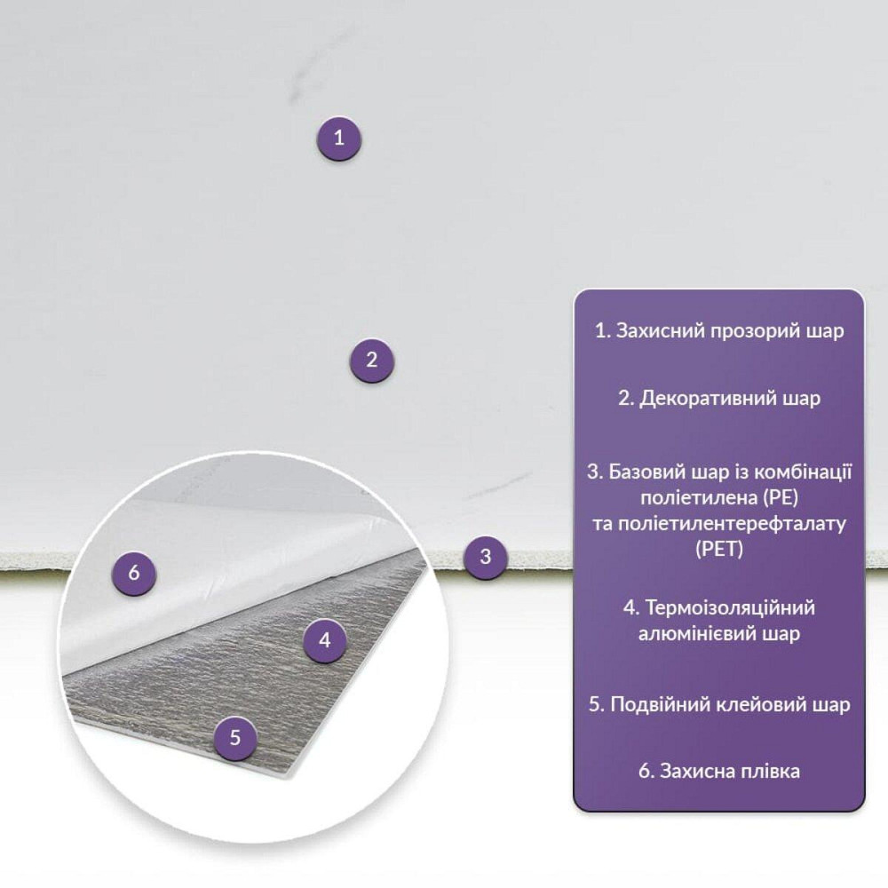 Самоклеящаяся стеновая PET плитка 600х300х2мм SW-00001685 Днепр - изображение 2