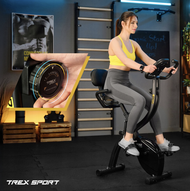 Велотренажер Trex Sport TX-360XB PYRO магнітний чорний Киев - изображение 3