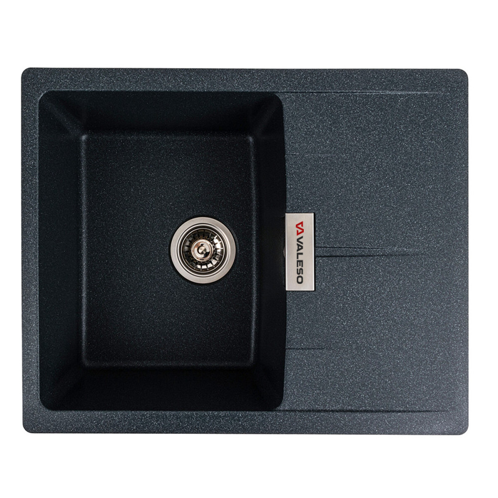 Гранітна мийка для кухні VALESO ZIRKONE 6250 матова Антрацит Коломыя - изображение 1