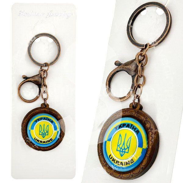Брелок на ключи круглый Украина Киев - изображение 1