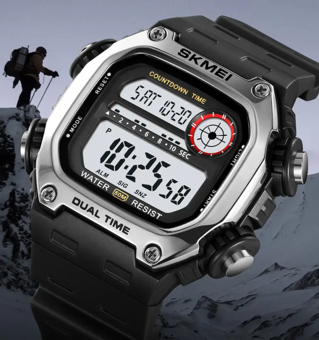 Часы мужские спортивные наручные Skmei 2126 (Серебристый) Киев - изображение 4