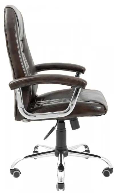 Офісне Крісло Керівника Richman Florence Madras Dark Brown Хром М3 MultiBlock Коричневий Київ - фото 3