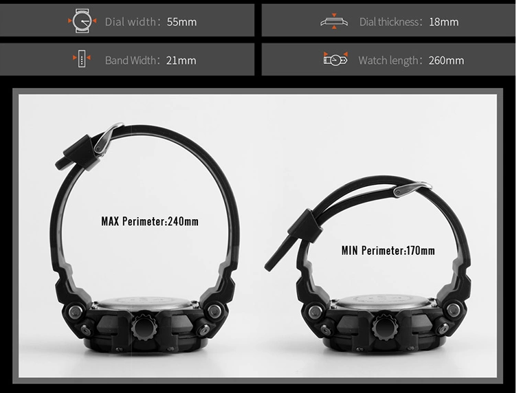 Чоловічий наручний годинник Skmei 1343 Halk Хакі Вінниця - фото 7