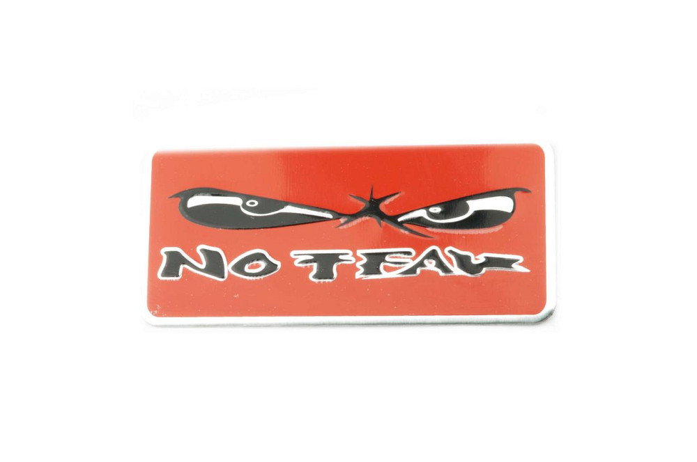 Наклейка   шильдик   NO FEAR   (12х5см, хром)   (#4509) Мукачево - изображение 1