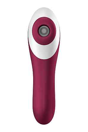 Вакуумний кліторальний стимулятор із вібрацією Satisfyer Dual Crush Sex Aura Київ