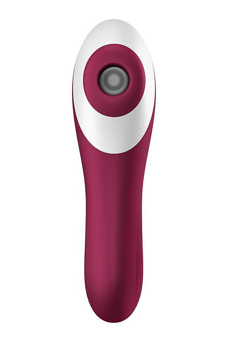 Вакуумний кліторальний стимулятор із вібрацією Satisfyer Dual Crush Sex Aura Київ - фото 4