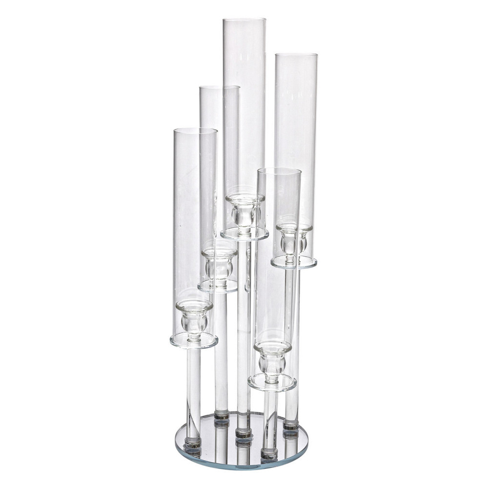 Декоративный стеклянный подсвечник на 5 свечей Киев - изображение 1