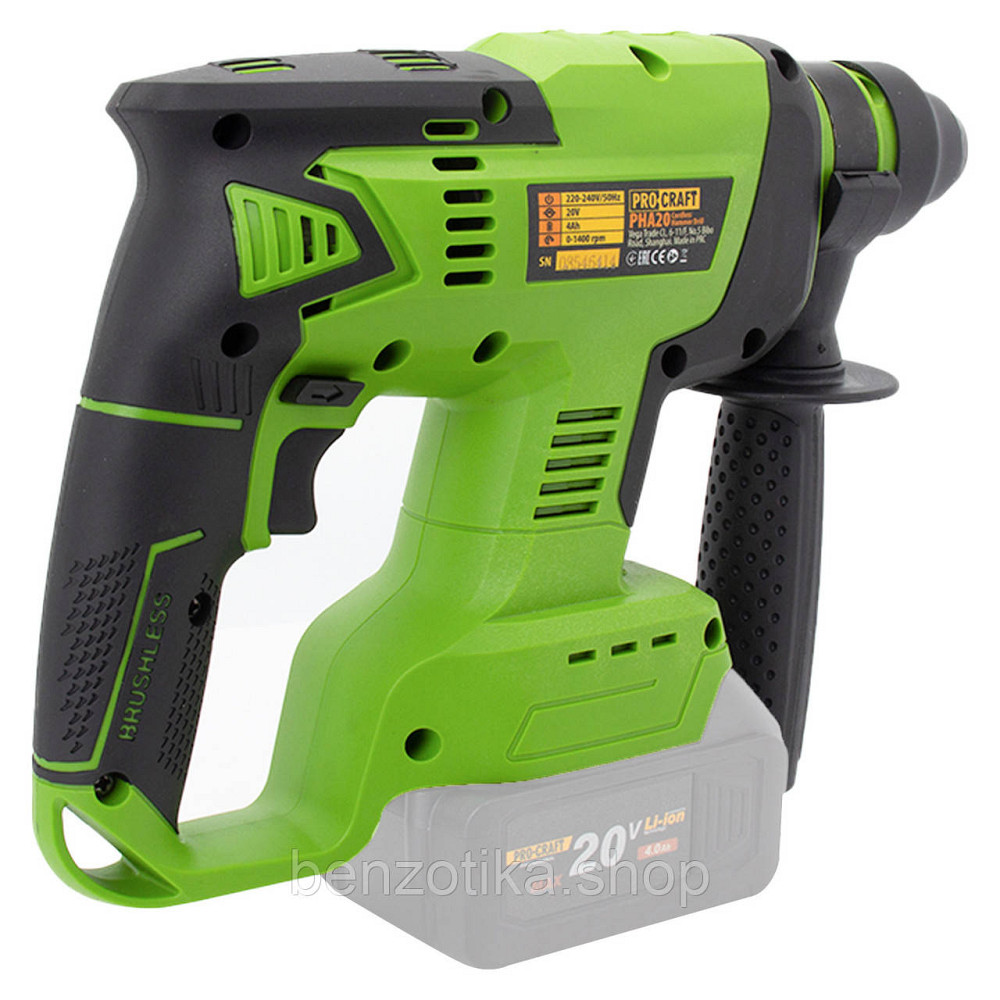 Акумуляторний перфоратор Procraft PHA20 (без АКБ і ЗП) Київ - фото 4