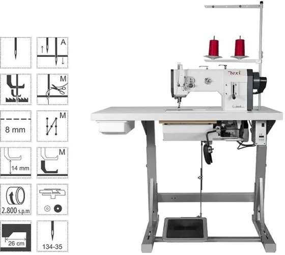 Швейная машина Texi Stebnówka Hd Forte Uf Premium Ex - Tapicerska / Kaletnicza Z Potrójnym Transportem, Ac Киев