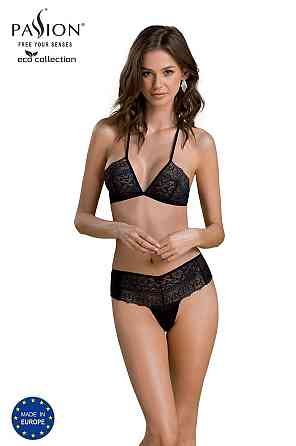 Комплект Passion KERRIA BIKINI black, XXL/XXXL, бралет і трусики-бікіні Sex Aura Київ