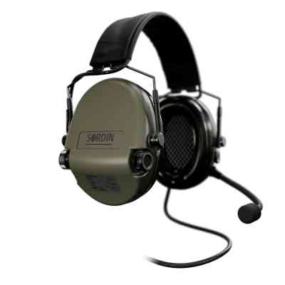 Наушники для стрельбы Sordin Supreme MIL CC Slim Headband Green PVC (74332-06-S) Винница