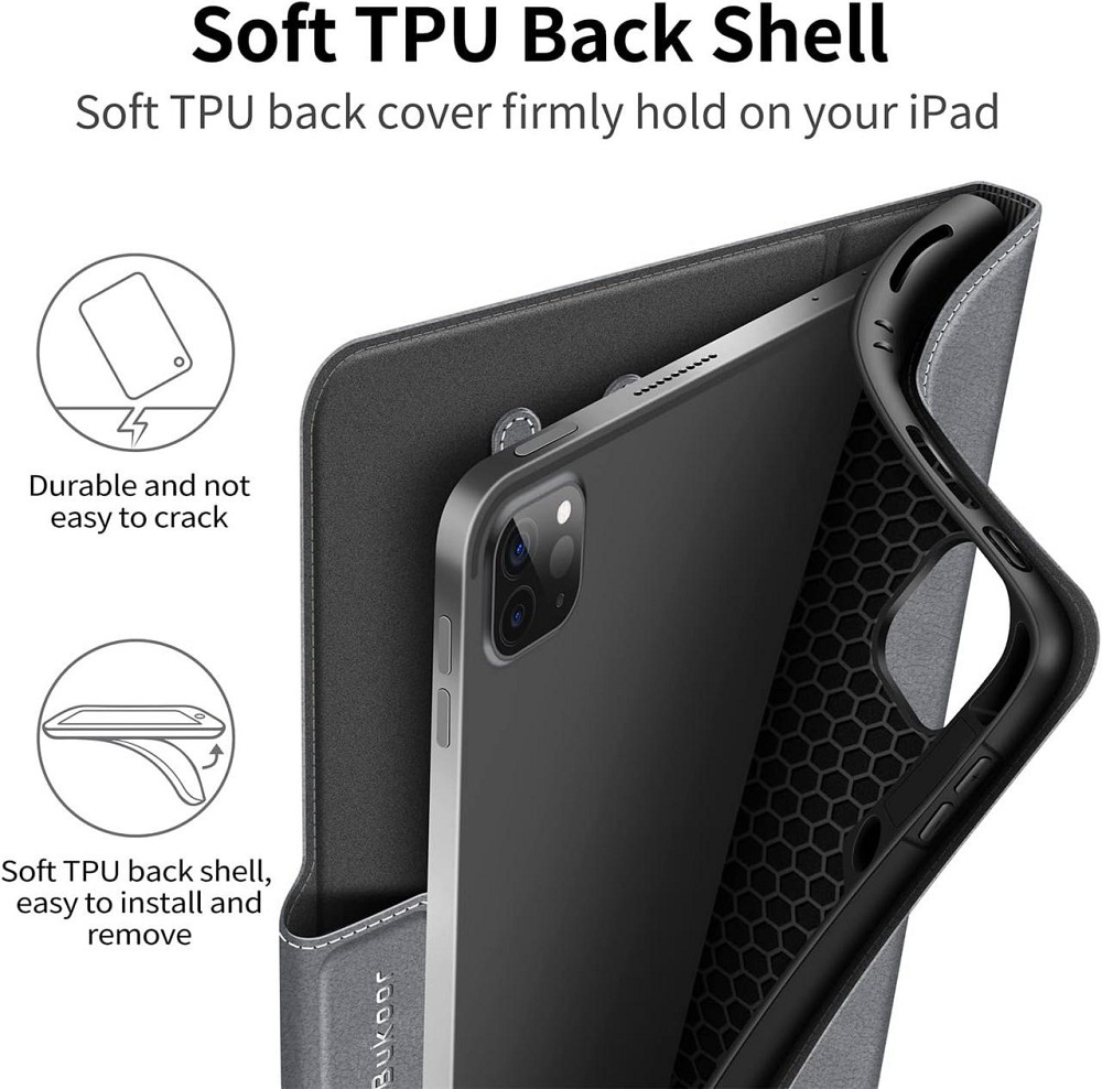 Чехол защитный Bukoor для iPad Pro 12.9 iPad Pro 6/5/4/3 поколения 2022 2021 2020 и 2018 годов Днепр - изображение 5