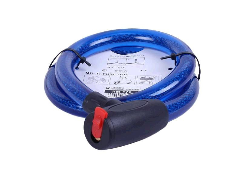 Замок на колесо (трос 1000*22мм) (з ключем) ZX1232 Мукачево - фото 1