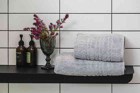 Ecotton Рушник махровий Ecotton 50х90 см високої щільності 550 г/м² світло-сірий Grey 1 шт. Коломия