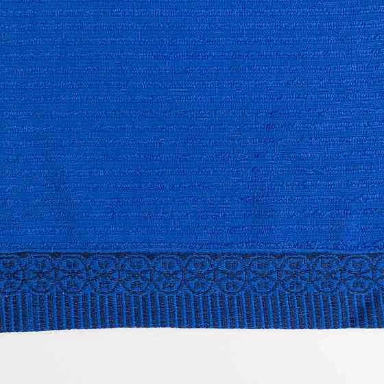 Махровий кухонний рушник з бордюром 30х50 см 400г/м2 GM Textile (Синій) Суми