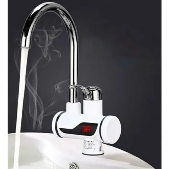 Боковое Проточный водонагреватель с LCD экраном , водонагреватель, кран нагреватель воды Коломия