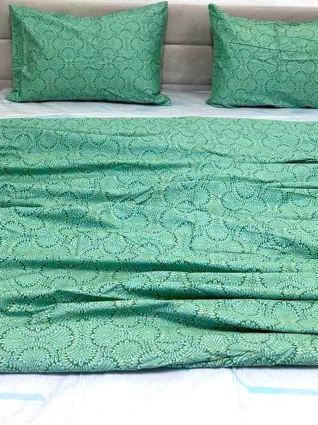 Ecotton Комплект постільної білизни Ecotton Євро 210х220 см зелений (21213АВ) Коломыя - изображение 2