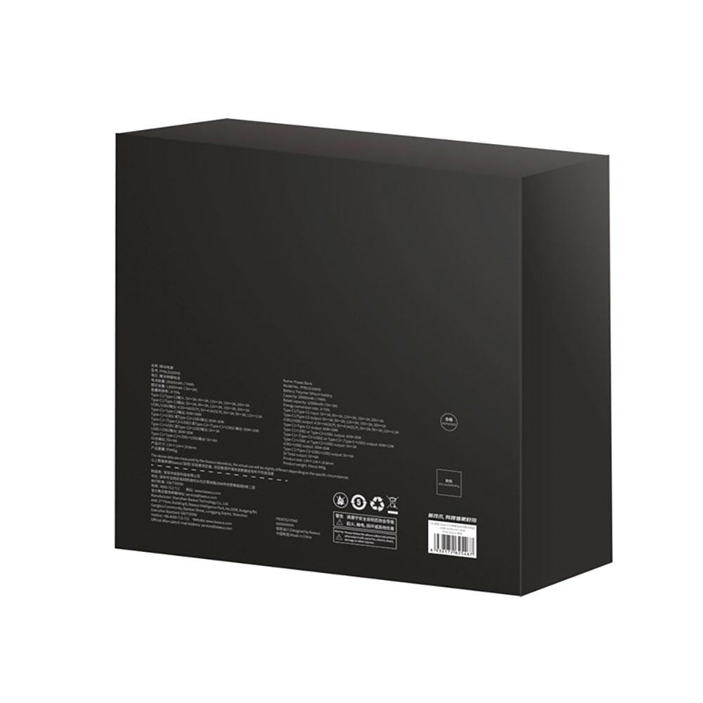 Зовнішній акумулятор Baseus Blade Power Digital Display Fast Charging Power Bank  HD Edition 20000mAh 100W Black Київ - фото 3