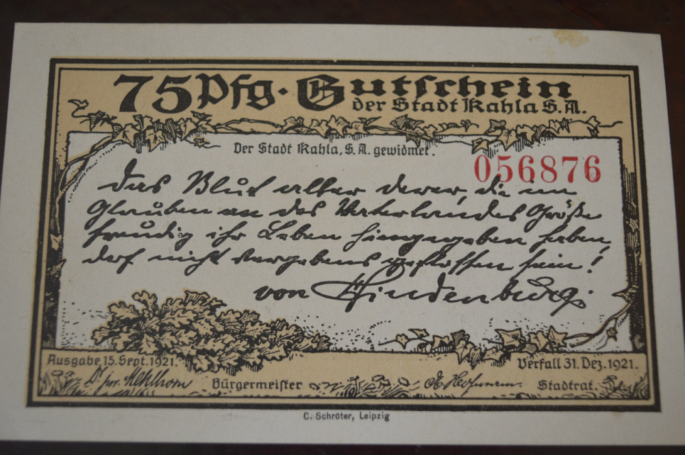 Німеччина. Нотгельд. 75Pf ( 7 ) Полтава - фото 1