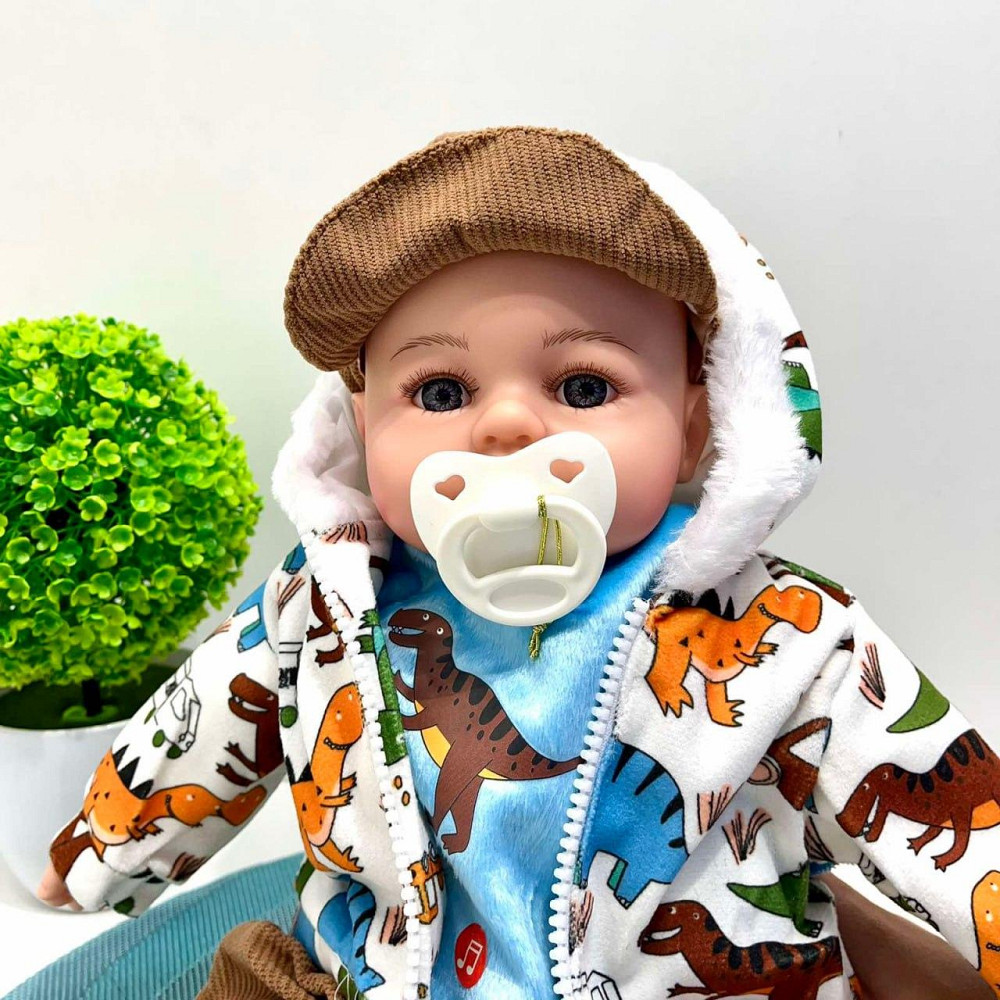 Лялька-пупс м'яконабивна з соскою та звуковими ефектами рус 44см Вид 3 (M 5924 І UA) Чернігів - фото 6