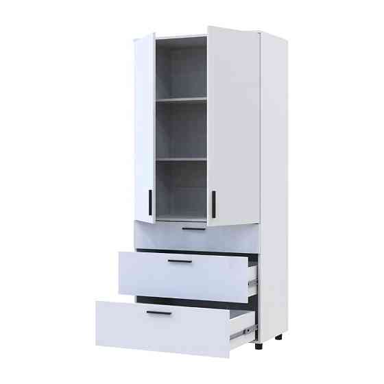 Шафа для одягу Doros Торн Білий 2 ДСП/3Ш (полиці) 90х51.6х200 (DRS-012020) Львів