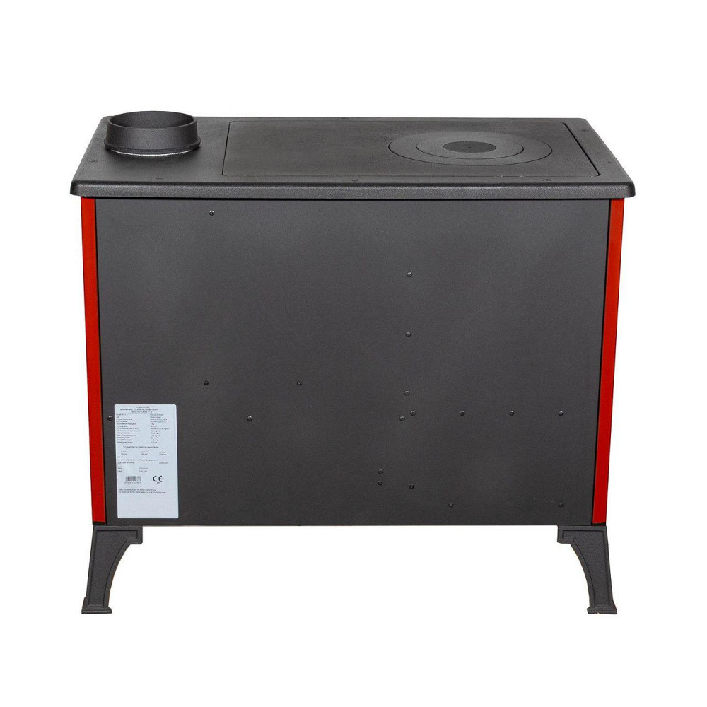 Піч-кухня чавунна Hosseven 4013 з духовкою та варильною поверхнею 8 кВт до 60 м2 опалювально-варильна піч на дровах Туреччина Тернопіль - фото 5