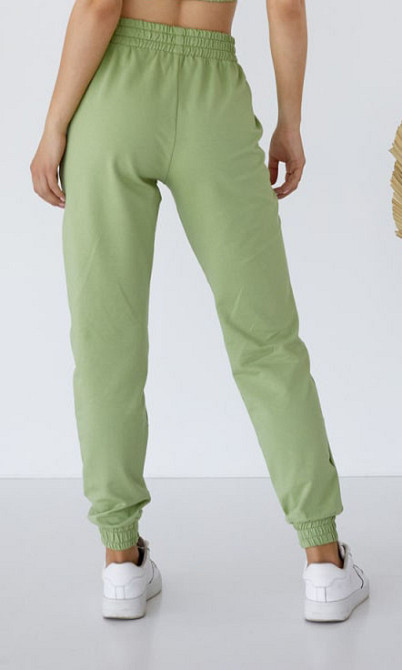 Спортивні штани жіночі джогери Оливковий L Харків - фото 2