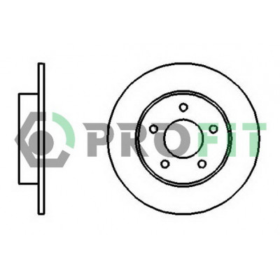 Тормозной диск Profit 5010-1383 Винница - изображение 1