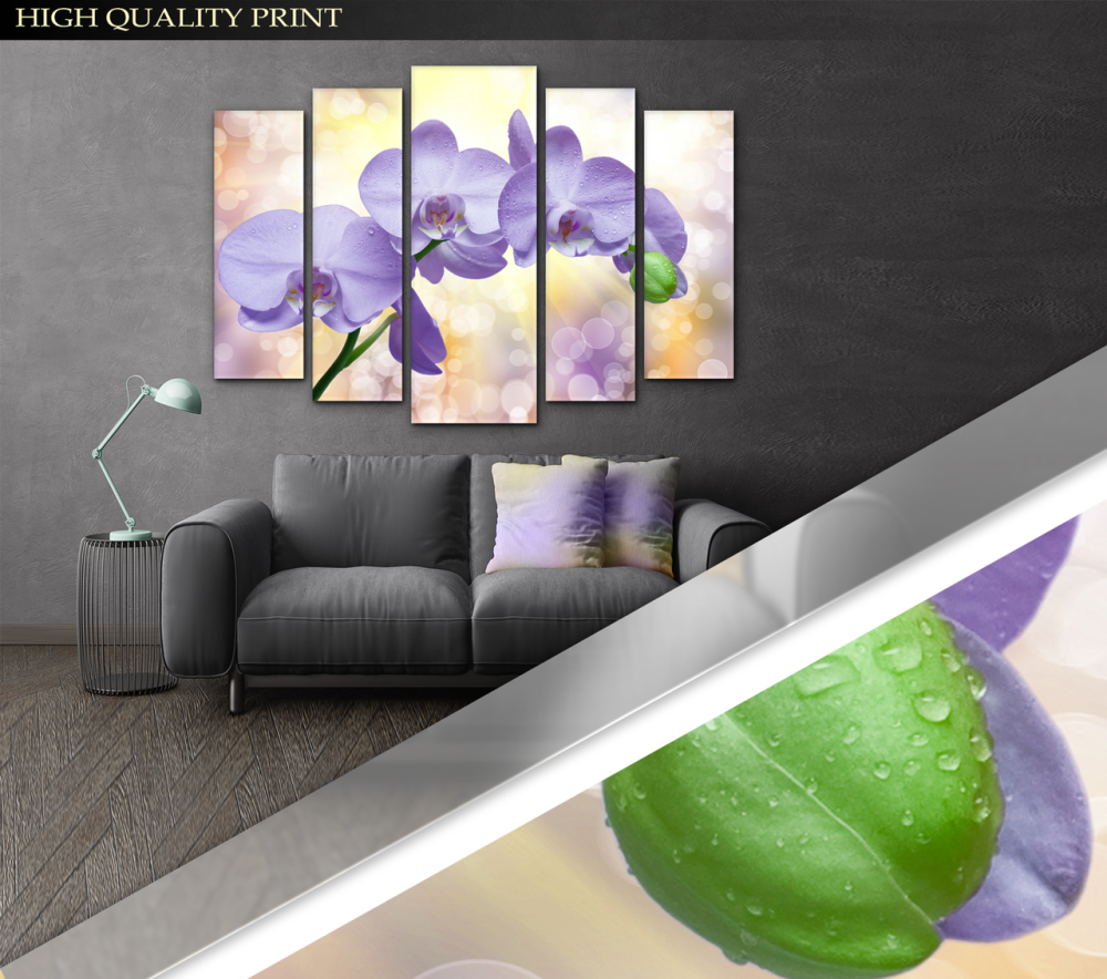 Модульна картина Орхідея Art-338_5 ( 80х118см ) Київ - фото 3