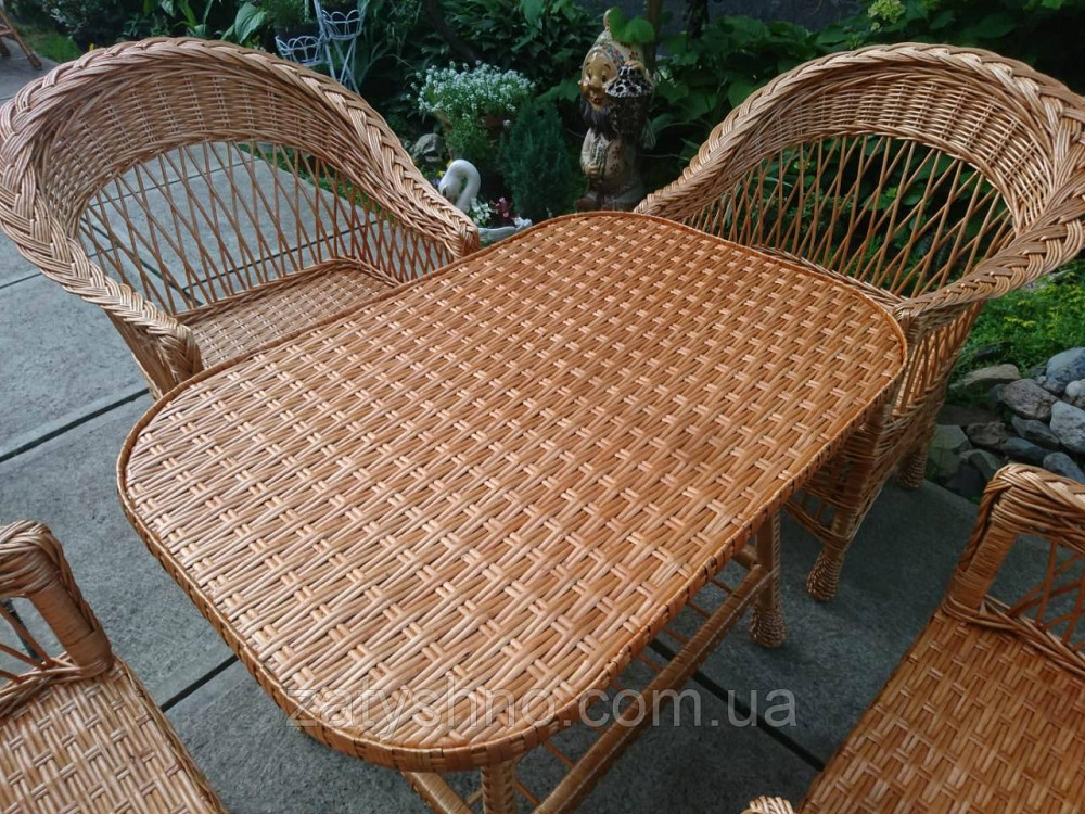 Плетеный комплект мебели из лозы на дачу Киев - изображение 5