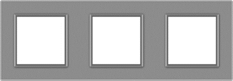 LIVOLO Рамка 3-постова LIVOLO, загартоване скло, сіра, 223×80 мм (VL-P7E/E/E-6I) Коломыя