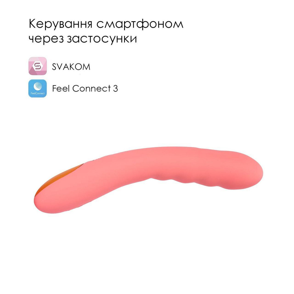 Смарт-вибратор с пульсацией Svakom Ava Neo Peach Pink, 15 режимов работы, водонепроницаемый Sex Aura Киев - изображение 2