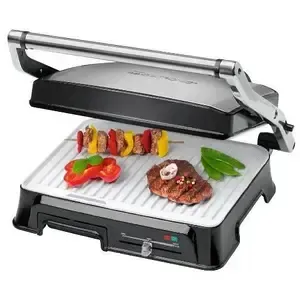 Прижимной гриль с антипригарным покрытием MONTE MT-3307 2000W Электрический контактный гриль 4 уровня прокаливания Коломыя