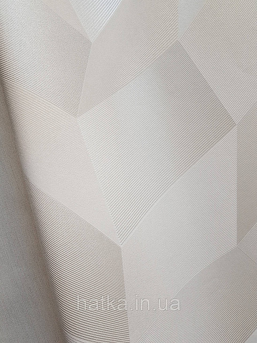 Шпалери метрові вінілові на флізеліні Sintra Vila геометрія фігури 3д бежеві сріблясті 534618 Київ - фото 4