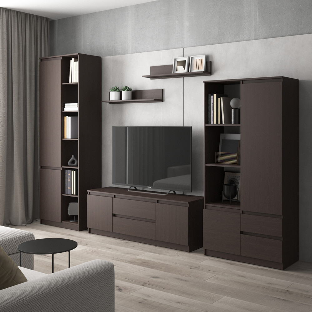 Комплект мебели в гостиную VAYS, шкаф R-26 шкаф R-27 тумба R-28 полки М-22 Львов - изображение 5