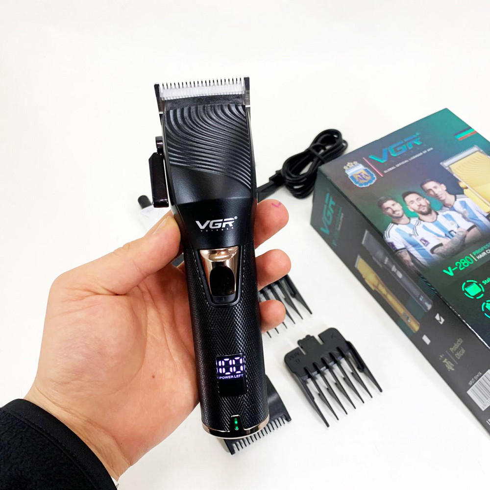 Машинка для стрижки волосся електрична VGR V-280, Машинка для стрижки на акумуляторі PI-96 Львів - фото 10