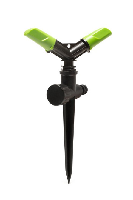 MASTERTOOL Зрошувач для поливу MASTERTOOL обертовий 2-х ріжковий ½" 12 м на ніжці 92-9362 Киев - изображение 1