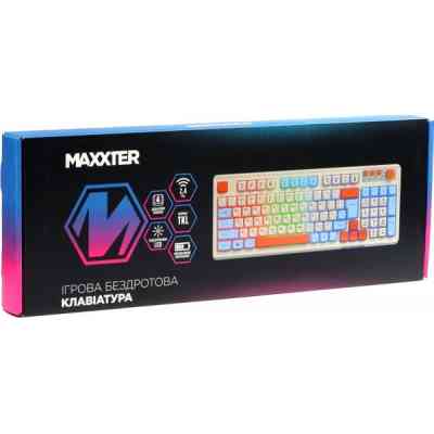 Клавиатура Maxxter KBGW-3C01-UA Wireless UA White (KBGW-3C01-UA) Винница