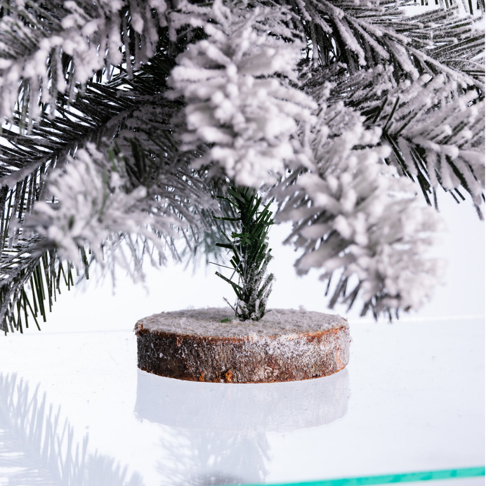 Lugi Штучна міні ялинка "Снігова королева" засніжена на пластиковій підставці 55 см SOK-M-05-2 Коломыя - изображение 6