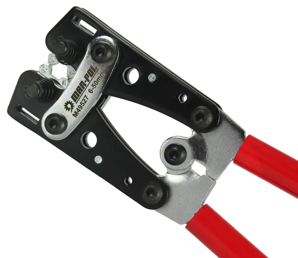 Кліщі обтискні MAR-POL M49527 – широкий діапазон 6–50 мм², зручна ручка Львів - фото 2