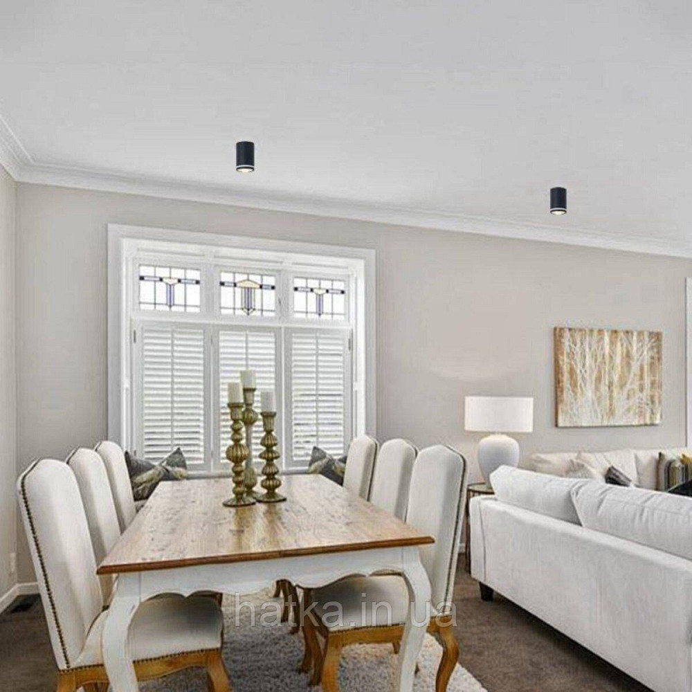 Светильник точечный VALESO INN-23055BK цилиндрический GU10 черный INN-23055BK Киев - изображение 3