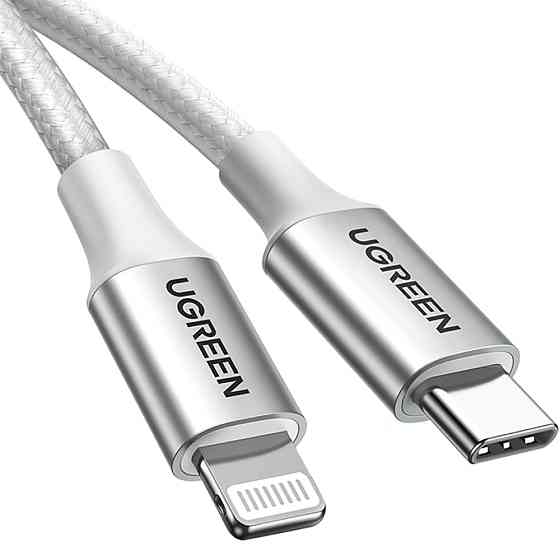 Кабель USB 2.0 Type-C M-Lightning M, 1 м, (20V/3A), (60W) Білий, US304 UGREEN Вінниця