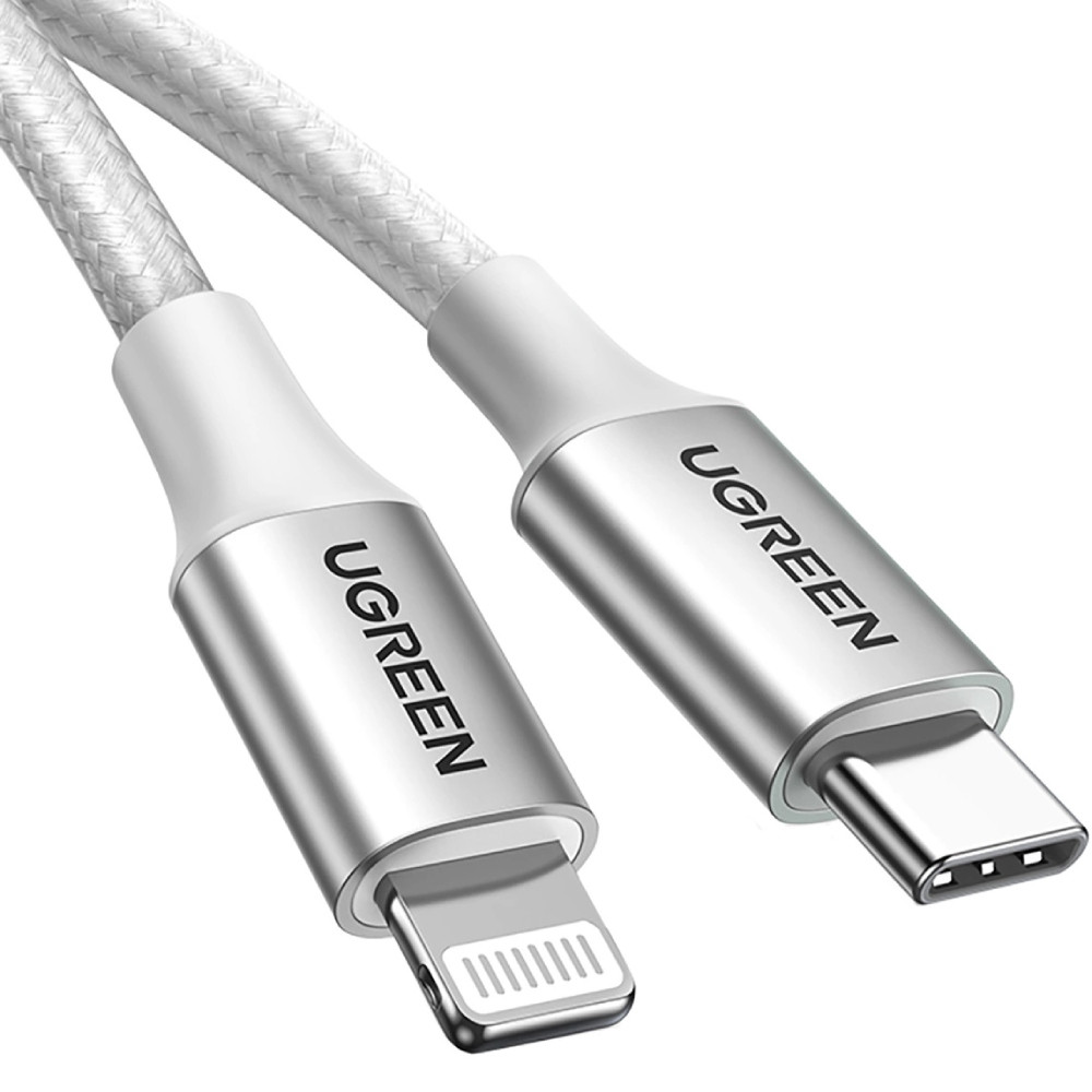 Кабель USB 2.0 Type-C M-Lightning M, 1 м, (20V/3A), (60W) Білий, US304 UGREEN Вінниця - фото 3