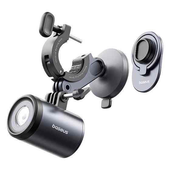 Велотримач для телефону Baseus Cosmic Black 2-в-1 Київ